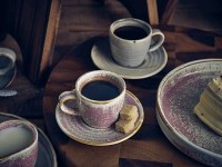 Terra Stoneware Cups and Saucers